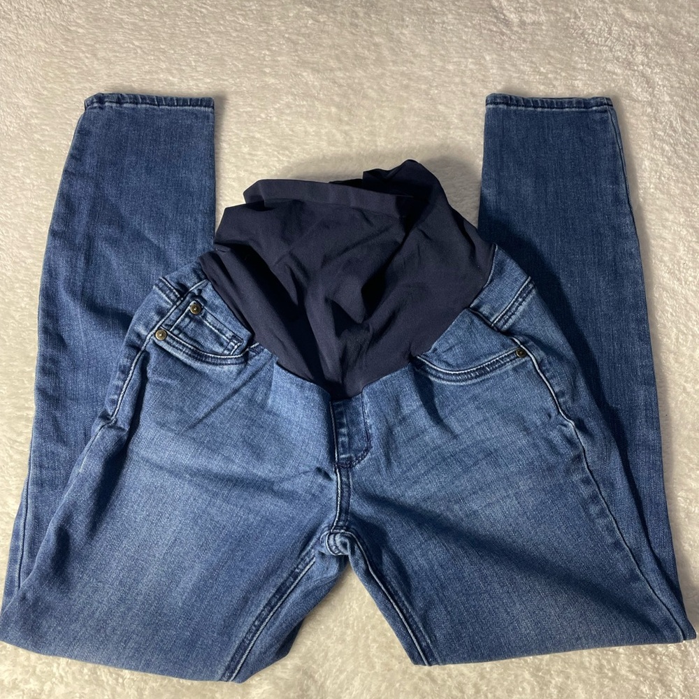 Blue Maternity Denim Jeans IndigoBlue Size M